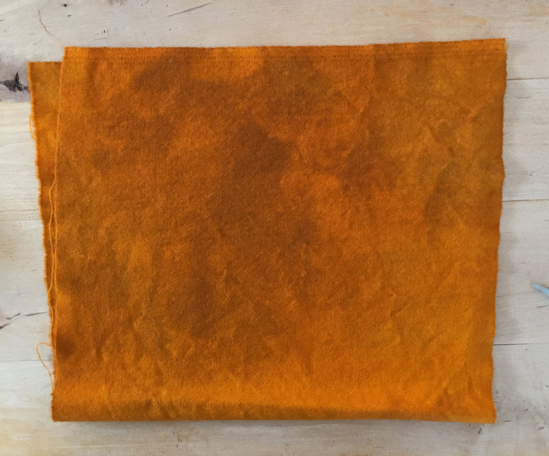 MARMALADE Hand Dyed Felted Wool Fabric for Wool Applique and Rug Hooking