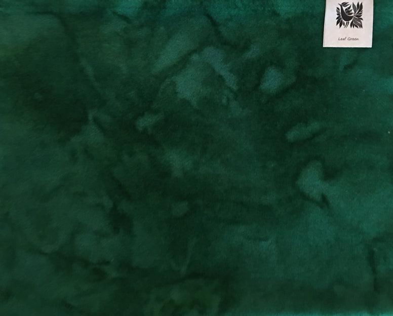 LEAF GREEN Hand Dyed Felted Wool Fabric for Wool Applique and Rug Hooking