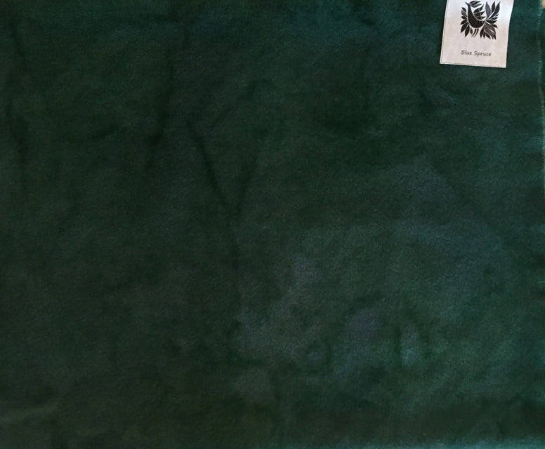BLUE SPRUCE Hand Dyed Felted Wool Fabric for Wool Applique and Rug Hooking
