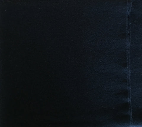 BLACK Felted Mill Dyed Wool Fabric