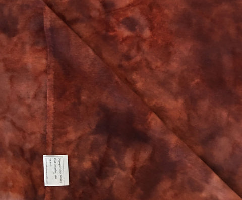 REDDISH BROWN Hand Dyed Felted Wool Fabric for Wool Applique and Rug Hooking