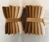 TOFFEE Six Pack of Hand Dyed Wool Bundle for Rug Hooking and Wool Applique
