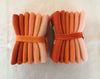 TIGER LILY Six Pack of Hand Dyed Wool Bundle for Rug Hooking & Wool Applique