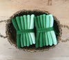 SPRING GREEN Six Pack of Hand Dyed Wool Bundle for Rug Hooking & Wool Applique