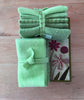 MINT GREEN Hand Dyed Wool Bundle for Wool Applique and Rug Hooking