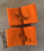 BRIGHT ORANGE Hand Dyed Wool Bundle for Wool Applique and Rug Hooking