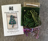 CHRISTMAS TREE Green Ornament, A Rug Hooking Kit