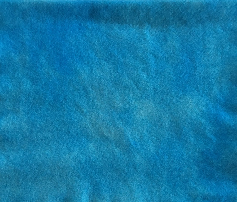 SKY BLUE Hand Dyed Felted Wool Fabric for Wool Applique and Rug Hooking