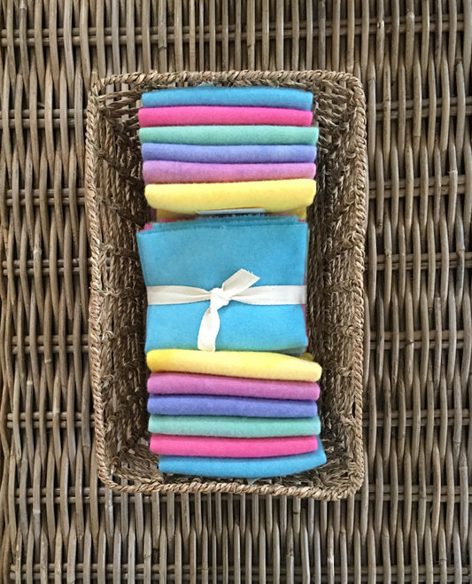 SPRING GARDEN — 6-Pack Hand Dyed Wool Fabric Collection