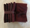 CHOCOLATE BROWN Hand Dyed Wool Bundle for Wool Applique and Rug Hooking