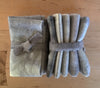 LIGHT CHARCOAL GREY Hand Dyed Wool Bundle for Primitive Rug Hooking and Wool Applique