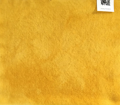 HONEY MUSTARD Hand Dyed Felted Wool Fabric for Wool Applique and Rug Hooking