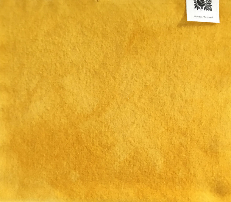 HONEY MUSTARD Hand Dyed Felted Wool Fabric for Wool Applique and Rug Hooking