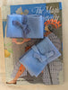 FLAG BLUE Hand Dyed Wool Bundle for Wool Applique and Rug Hooking