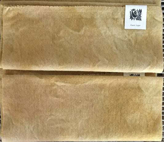MAPLE SUGAR Hand Dyed Wool Fabric for Wool Applique and Rug Hooking