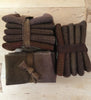 CHESTNUT BROWN Hand Dyed Wool Bundle for Wool Applique and Rug Hooking