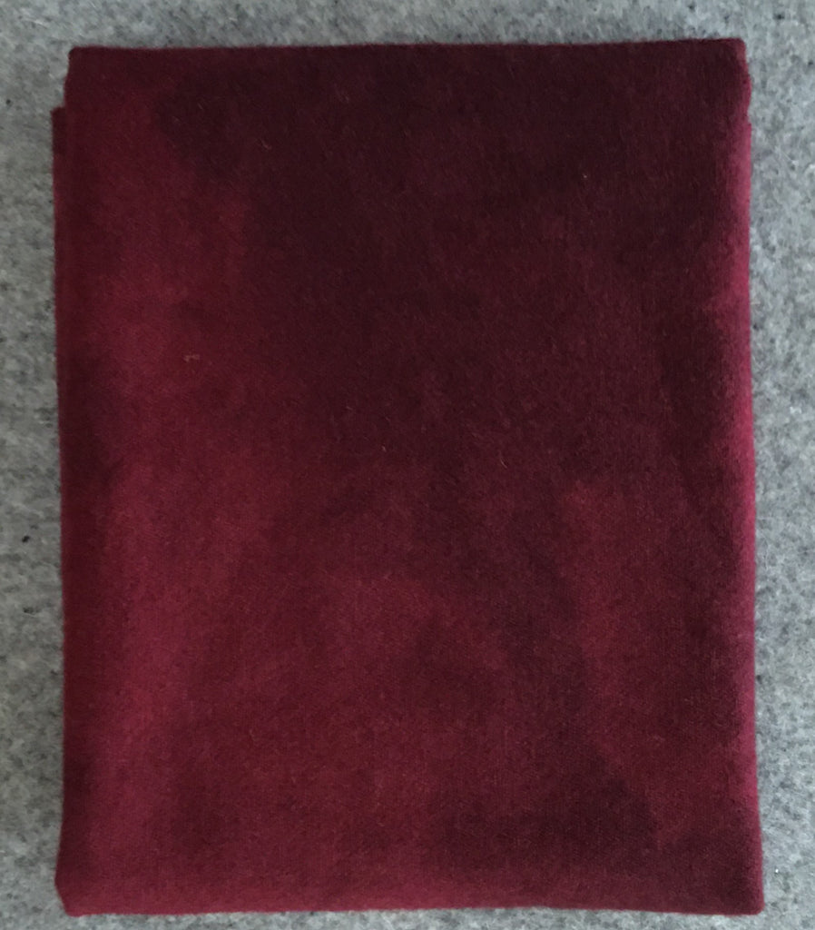 RED VELVET Hand Dyed Felted Wool Fabric for Wool Applique and Rug Hook –  Olympic Wool Works