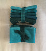 DARK TEAL GREEN Hand Dyed Wool Bundle for Wool Applique and Rug Hooking