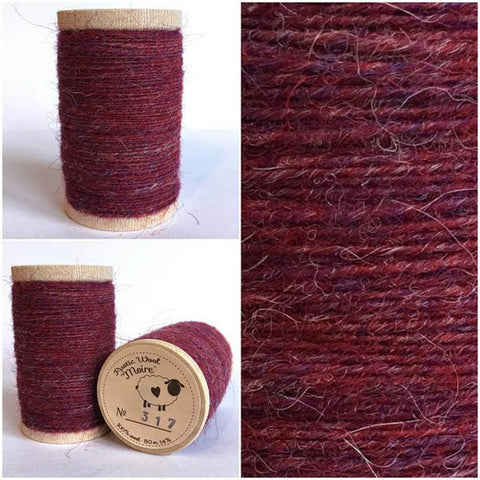 SANGRIA Hand Dyed Wool Bundle for Rug Hooking and Wool Applique