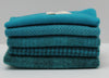 TRUE TURQUOISE Hand Dyed Wool Bundle for Wool Applique and Rug Hooking