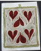 SIX of Hearts, a Punch Needle Embroidery Pattern
