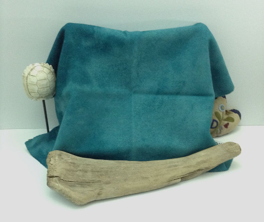 Dark TEAL GREEN Hand Dyed Felted Wool Fabric for Wool Applique and Rug Hooking