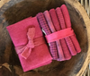 WATERMELON Hand Dyed Wool Bundle for Rug Hooking and Wool Applique