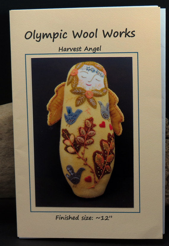 Harvest Angel Wool Applique Doll Pattern